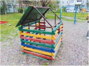 детский домик без крыши
